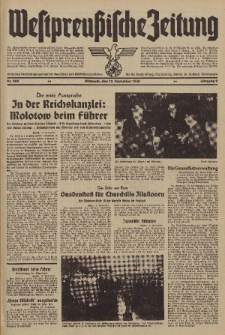 Westpreussische Zeitung, Nr. 268 Mittwoch 13 November 1940, 9. Jahrgang