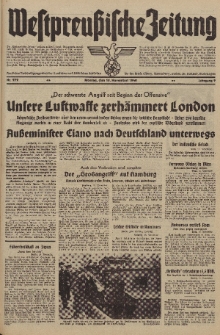 Westpreussische Zeitung, Nr. 272 Montag 18 November 1940, 9. Jahrgang
