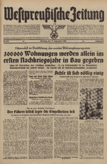 Westpreussische Zeitung, Nr. 273 Dienstag 19 November 1940, 9. Jahrgang