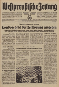 Westpreussische Zeitung, Nr. 274 Mittwoch 20 November 1940, 9. Jahrgang