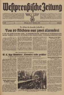 Westpreussische Zeitung, Nr. 280 Mittwoch 25 November 1940, 9. Jahrgang