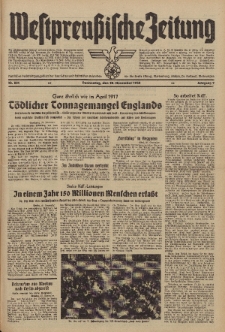 Westpreussische Zeitung, Nr. 281 Donnerstag 28 November 1940, 9. Jahrgang