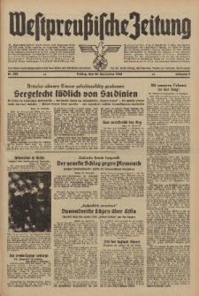 Westpreussische Zeitung, Nr. 282 Freitag 29 November 1940, 9. Jahrgang