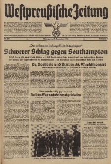 Westpreussische Zeitung, Nr. 284 Montag 2 Dezember 1940, 9. Jahrgang