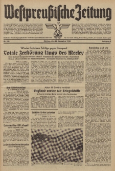 Westpreussische Zeitung, Nr. 302 Montag 23 Dezember 1940, 9. Jahrgang