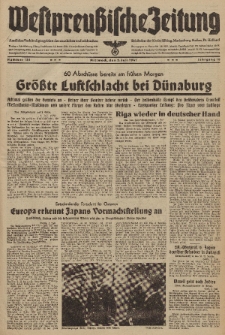 Westpreussische Zeitung, Nr. 152 Mittwoch 2 Juli 1941, 10. Jahrgang