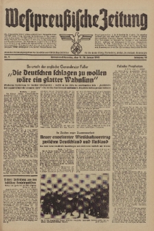 Westpreussische Zeitung, Nr. 9 Sonnabend/Sonntag 11/12 Januar 1941, 10. Jahrgang