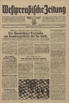 Westpreussische Zeitung, Nr. 12 Mittwoch 15 Januar 1941, 10. Jahrgang