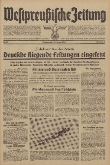Westpreussische Zeitung, Nr. 17 Dienstag 21 Januar 1941, 10. Jahrgang