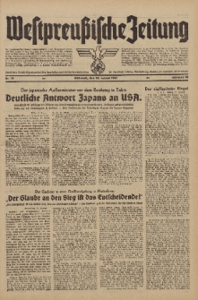 Westpreussische Zeitung, Nr. 18 Mittwoch 22 Januar 1941, 10. Jahrgang