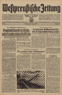 Westpreussische Zeitung, Nr. 20 Freitag 24 Januar 1941, 10. Jahrgang