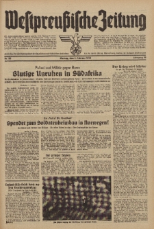 Westpreussische Zeitung, Nr. 28 Montag 3 Februar 1941, 10. Jahrgang