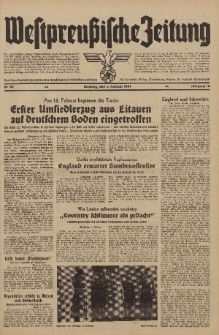 Westpreussische Zeitung, Nr. 29 Dienstag 4 Februar 1941, 10. Jahrgang