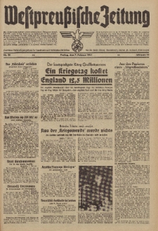 Westpreussische Zeitung, Nr. 32 Freitag 7 Februar 1941, 10. Jahrgang