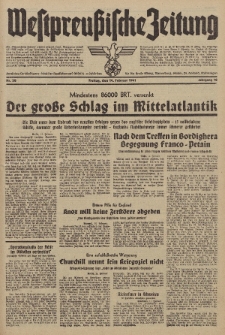 Westpreussische Zeitung, Nr. 38 Freitag 14 Februar 1941, 10. Jahrgang
