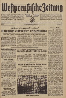 Westpreussische Zeitung, Nr. 41 Dienstag 18 Februar 1941, 10. Jahrgang
