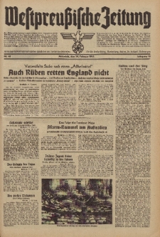 Westpreussische Zeitung, Nr. 42 Mittwoch 19 Februar 1941, 10. Jahrgang