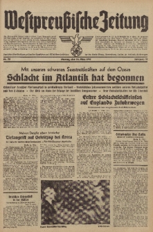 Westpreussische Zeitung, Nr. 70 Montag 24 März 1941, 10. Jahrgang