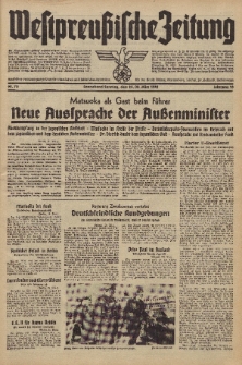 Westpreussische Zeitung, Nr. 75 Sonnabend/Sonntag 29/30 März 1941, 10. Jahrgang