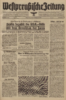 Westpreussische Zeitung, Nr. 181 Dienstag 5 August 1941, 10. Jahrgang