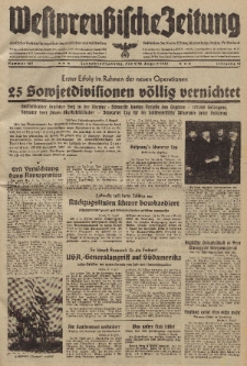 Westpreussische Zeitung, Nr. 185 Sonnabend/Sonntag 9/10 August 1941, 10. Jahrgang