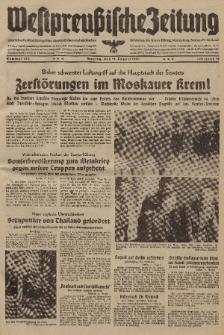 Westpreussische Zeitung, Nr. 186 Montag 11 August 1941, 10. Jahrgang