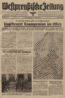 Westpreussische Zeitung, Nr. 187 Dienstag 12 August 1941, 10. Jahrgang