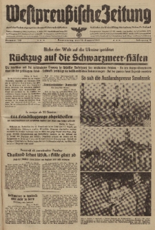 Westpreussische Zeitung, Nr. 189 Donnerstag 14 August 1941, 10. Jahrgang