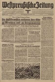 Westpreussische Zeitung, Nr. 193 Dienstag 19 August 1941, 10. Jahrgang