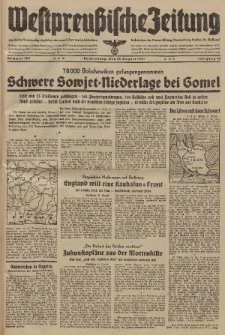 Westpreussische Zeitung, Nr. 195 Donnerstag 21 August 1941, 10. Jahrgang