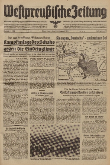 Westpreussische Zeitung, Nr. 199 Dienstag 26 August 1941, 10. Jahrgang