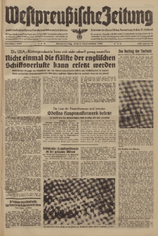 Westpreussische Zeitung, Nr. 207 Donnerstag 4 September 1941, 10. Jahrgang