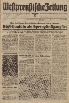 Westpreussische Zeitung, Nr. 213 Donnerstag 11 September 1941, 10. Jahrgang