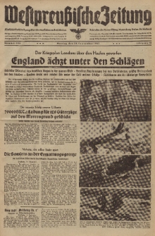 Westpreussische Zeitung, Nr. 228 Montag 29 September 1941, 10. Jahrgang