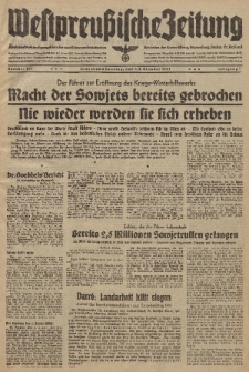 Westpreussische Zeitung, Nr. 233 Sonnabend/Sonntag 4/5 Oktober 1941, 10. Jahrgang