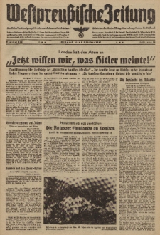 Westpreussische Zeitung, Nr. 236 Mittwoch 8 Oktober 1941, 10. Jahrgang