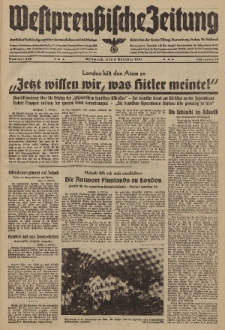 Westpreussische Zeitung, Nr. 236 Mittwoch 8 Oktober 1941, 10. Jahrgang
