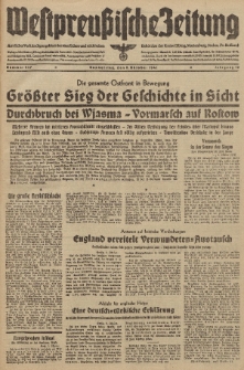 Westpreussische Zeitung, Nr. 237 Donnerstag 9 Oktober 1941, 10. Jahrgang
