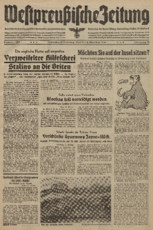 Westpreussische Zeitung, Nr. 239 Sonnabend/Sonntag 11/12 Oktober 1941, 10. Jahrgang