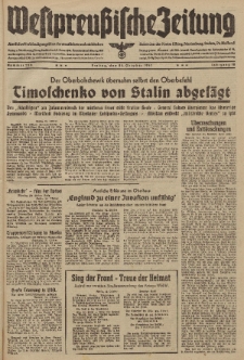 Westpreussische Zeitung, Nr. 250 Freitag 24 Oktober 1941, 10. Jahrgang