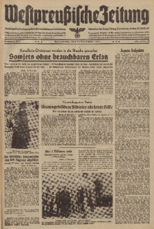 Westpreussische Zeitung, Nr. 267 Donnerstag 13 November 1941, 10. Jahrgang