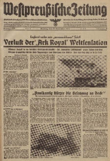 Westpreussische Zeitung, Nr. 270 Montag 17 November 1941, 10. Jahrgang