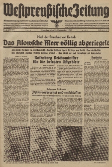 Westpreussische Zeitung, Nr. 271 Dienstag 18 November 1941, 10. Jahrgang