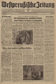 Westpreussische Zeitung, Nr. 275 Sonnabend/Sonntag 22/23 November 1941, 10. Jahrgang