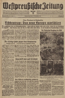 Westpreussische Zeitung, Nr. 279 Donnerstag 27 November 1941, 10. Jahrgang