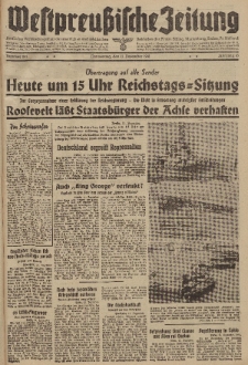 Westpreussische Zeitung, Nr. 291 Donnerstag 11 Dezember 1941, 10. Jahrgang