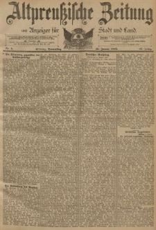Altpreussische Zeitung, Nr. 8 Donnerstag 10 Januar 1895, 47. Jahrgang