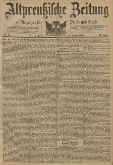 Altpreussische Zeitung, Nr. 15 Freitag 18 Januar 1895, 47. Jahrgang