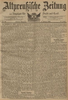 Altpreussische Zeitung, Nr. 28 Sonnabend 2 Februar 1895, 47. Jahrgang