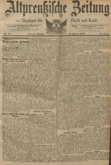 Altpreussische Zeitung, Nr. 48 Dienstag 26 Februar 1895, 47. Jahrgang